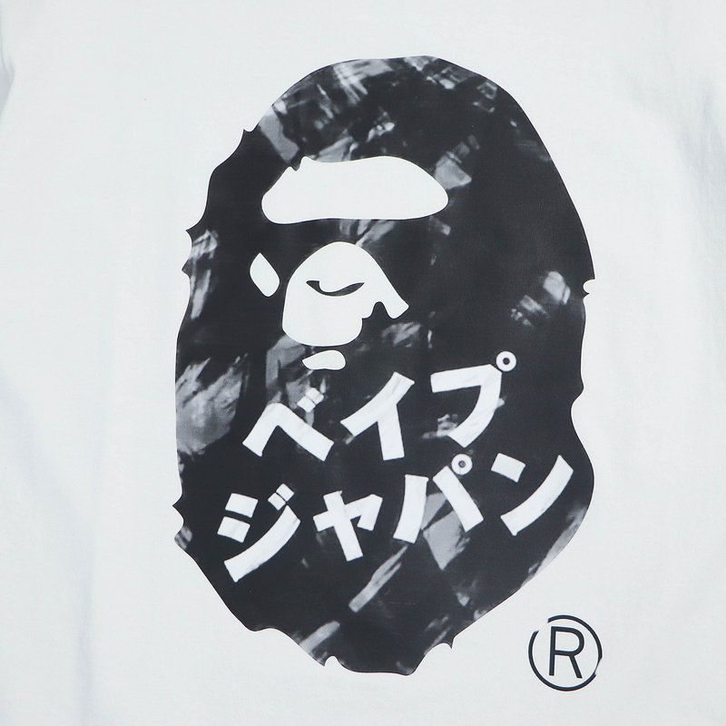 Футболка A Bathing Ape Hieroglyphs "White" фото № 4
