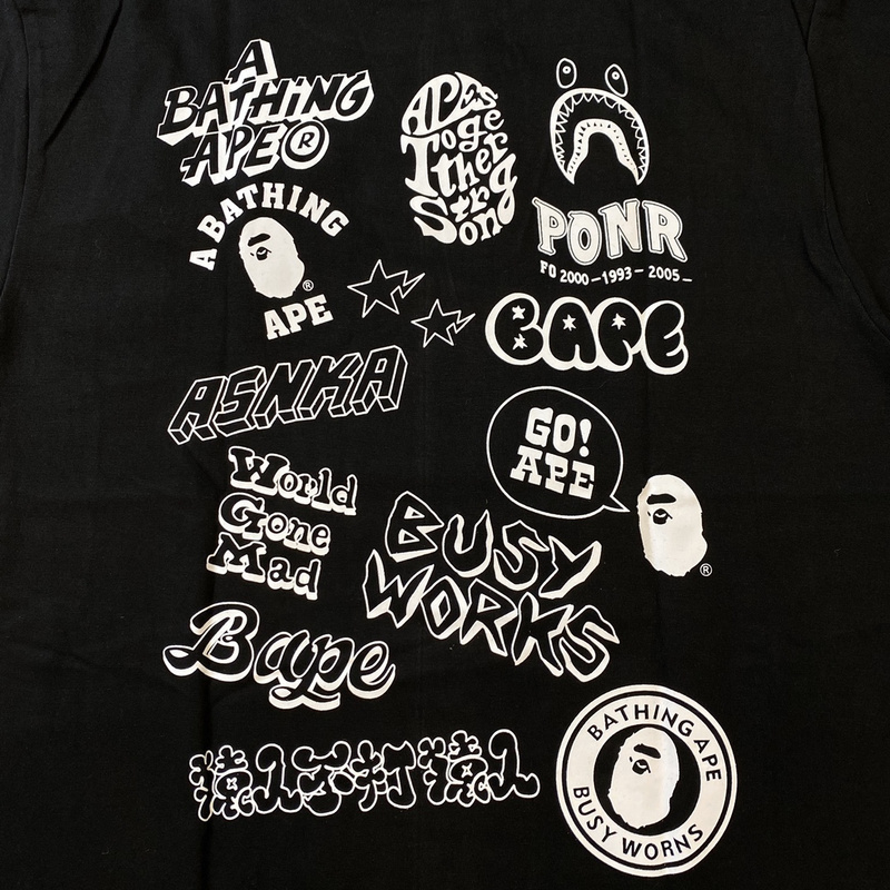 Футболка A Bathing Ape Small Brand Logo "Black" фото № 7