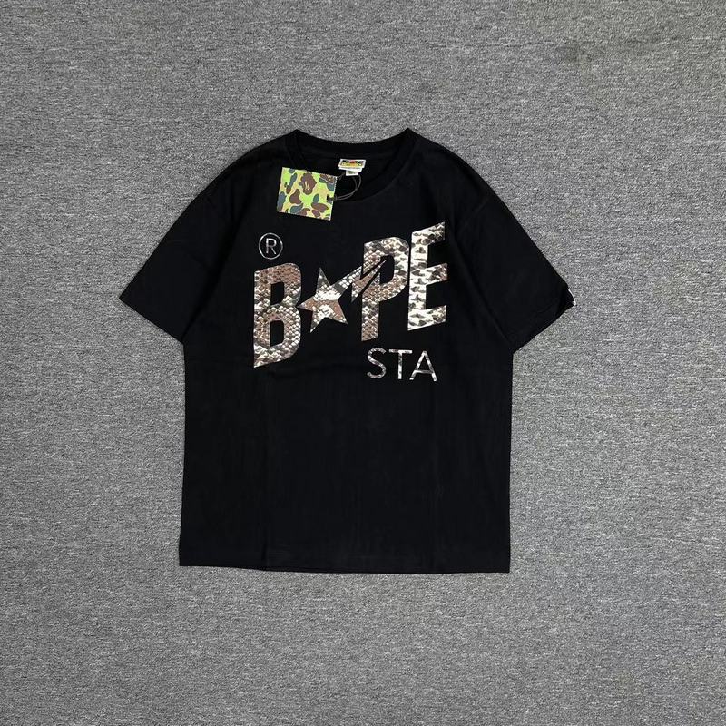 Футболка A Bathing Ape Snake Skin "Black" фото № 2