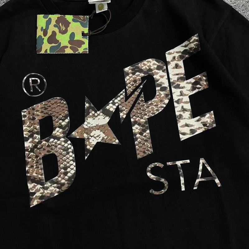 Футболка A Bathing Ape Snake Skin "Black" фото № 4