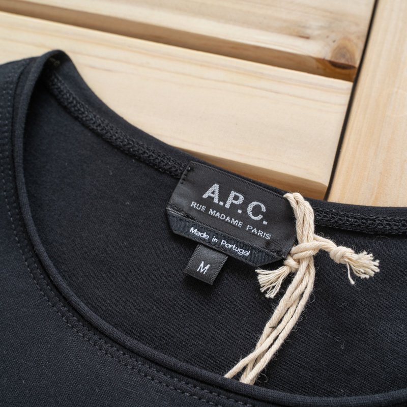 Футболка A.P.C With Logo "Black" фото № 4