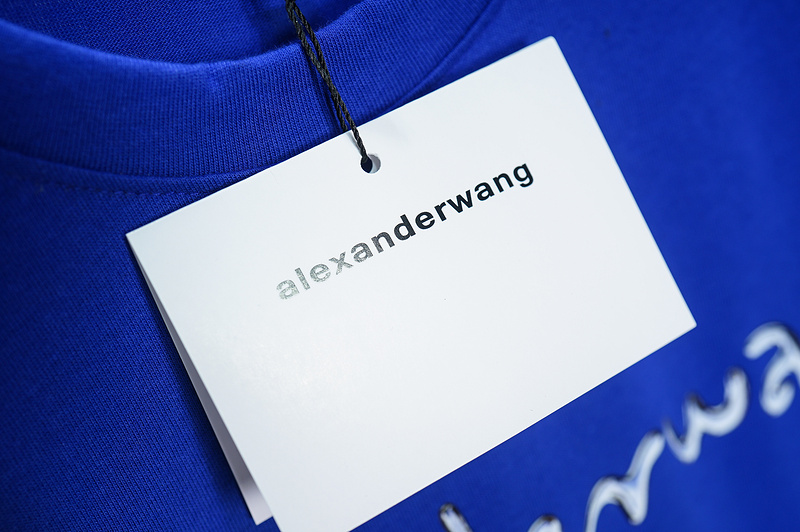 Футболка Alexander Wang With Brand Label "Blue" фото № 3