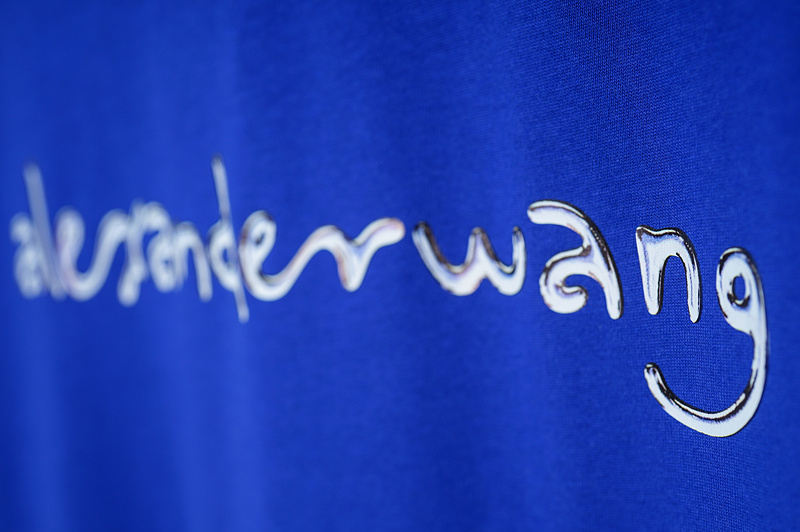Футболка Alexander Wang With Brand Label "Blue" фото № 7