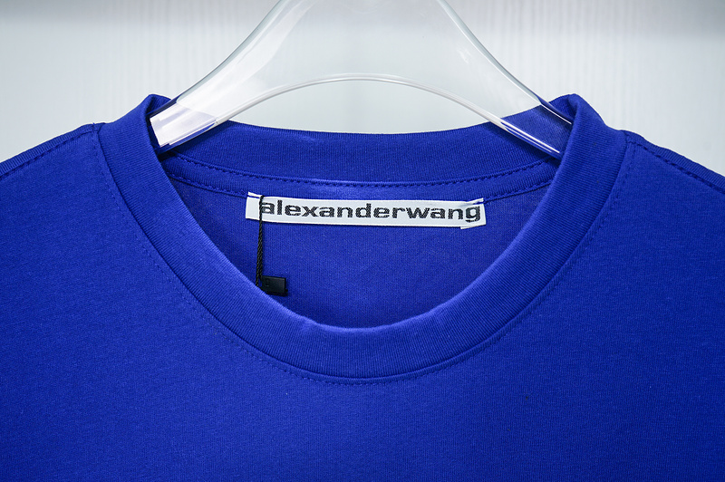 Футболка Alexander Wang With Brand Label "Blue" фото № 4