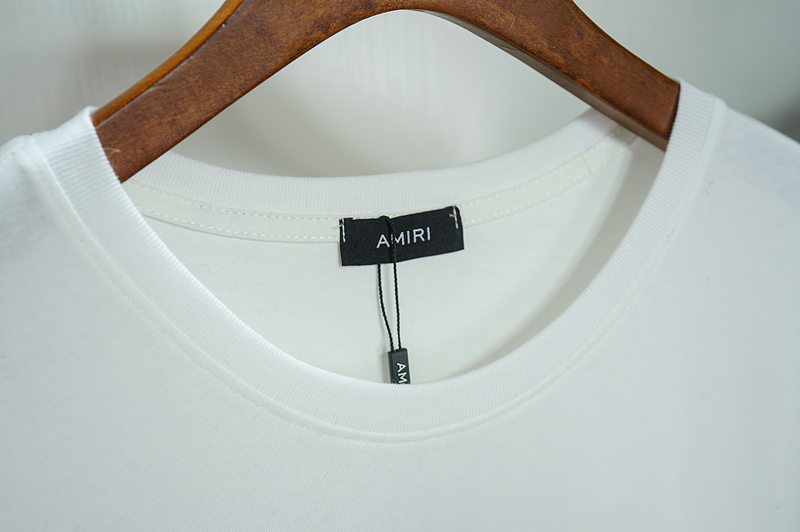 Футболка Amiri Large Brand Inscription On The Side "White" фото № 7