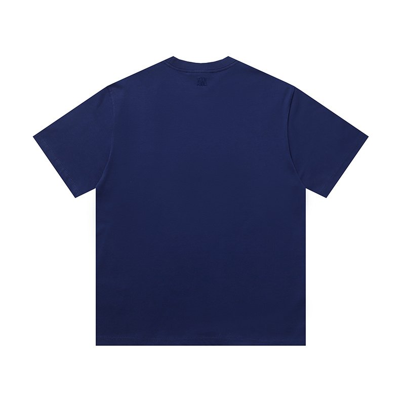 Футболка Amiri Small Red Heart "Blue" фото № 2