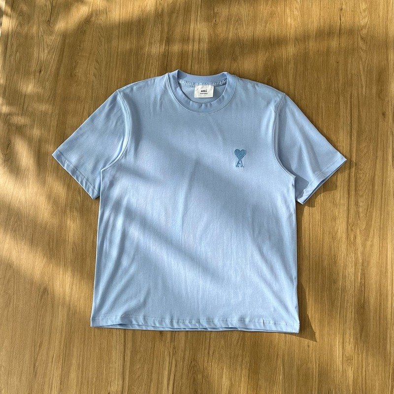 Футболка Amiri Classic Brand Design "Blue" фото № 4