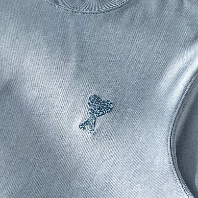 Футболка Amiri Classic Brand Design "Blue" фото № 8