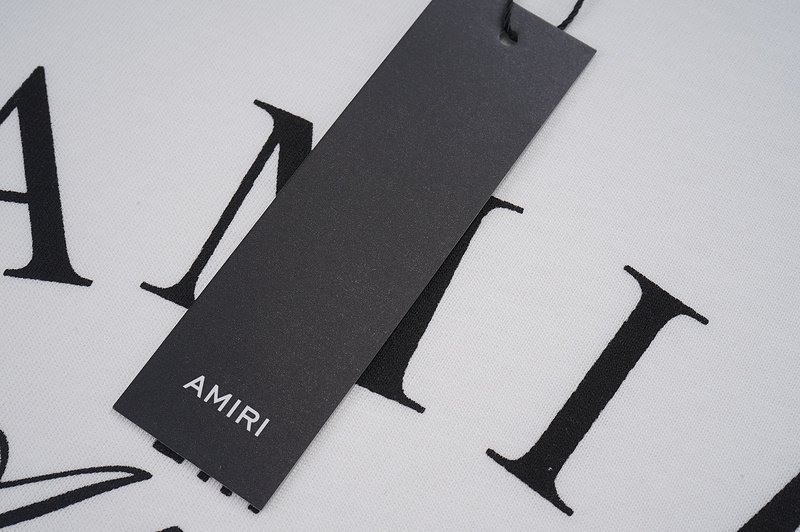 Футболка Amiri Inscription With Big Logo Front "White" фото № 4