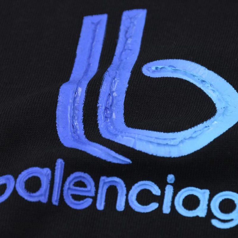 Футболка Balenciaga Printed With The Letter B "Black" фото № 4