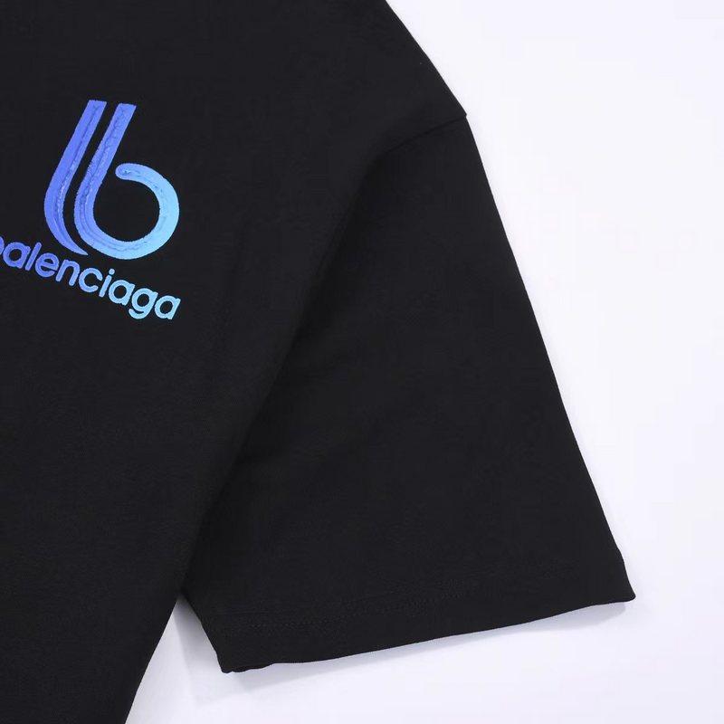 Футболка Balenciaga Printed With The Letter B "Black" фото № 6