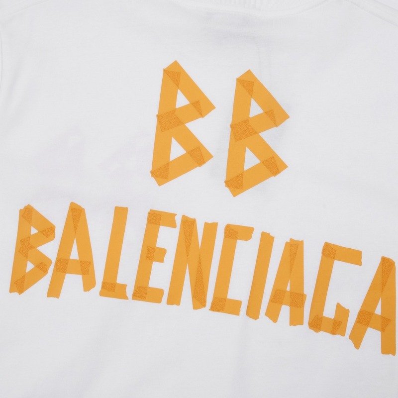 Футболка Balenciaga Sharp Logo "White" фото № 2
