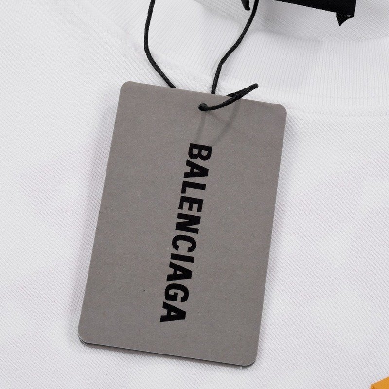 Футболка Balenciaga Sharp Logo "White" фото № 3