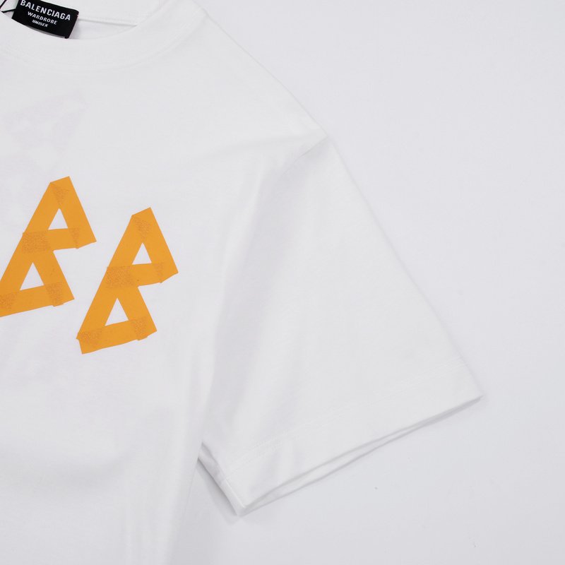 Футболка Balenciaga Sharp Logo "White" фото № 4