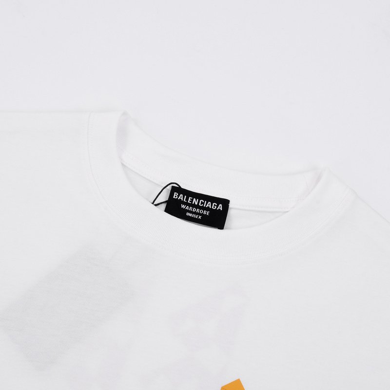Футболка Balenciaga Sharp Logo "White" фото № 5