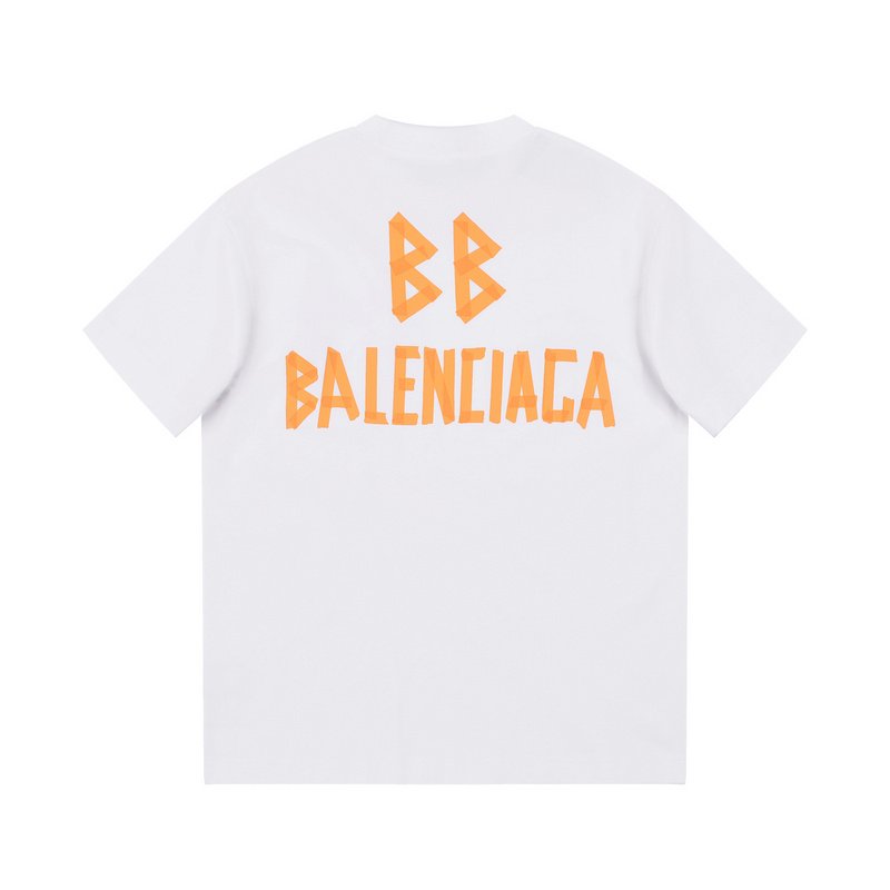 Футболка Balenciaga Sharp Logo "White" фото № 7
