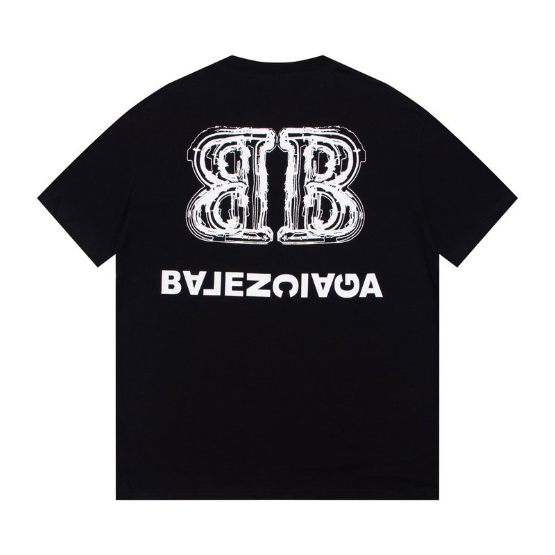 Футболка Balenciaga Logo Reflection "Black" фото № 4