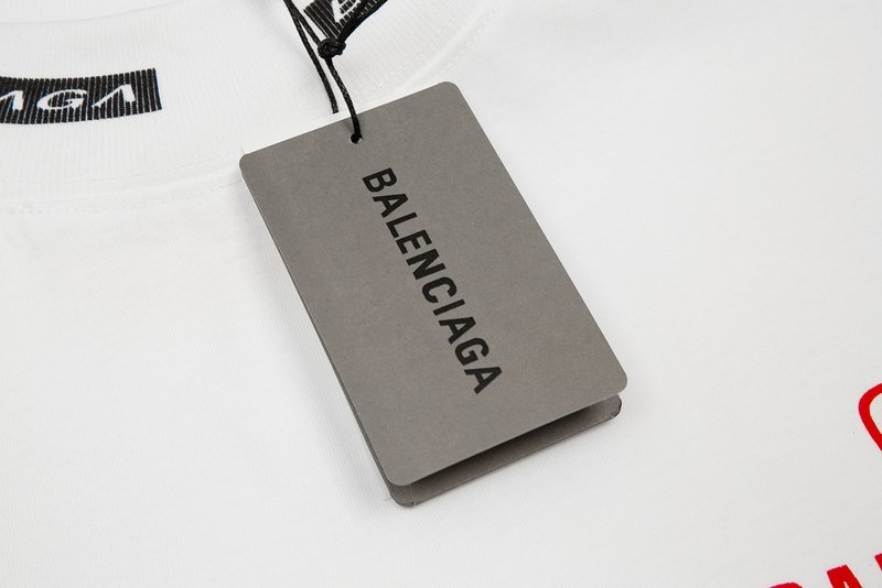Футболка Balenciaga With Brand Logo Print "White" фото № 5
