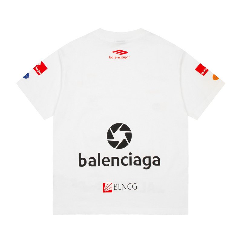 Футболка Balenciaga With Brand Logo Print "White" фото № 8