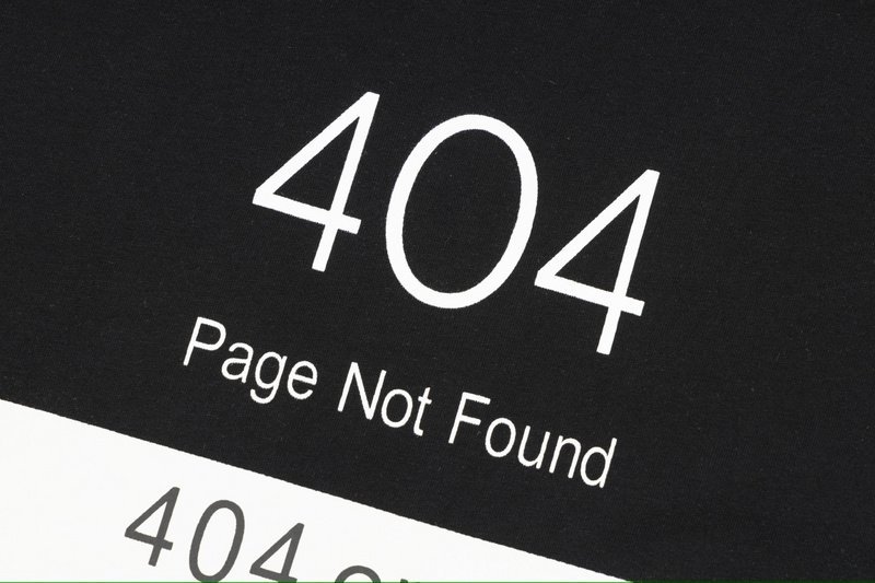 Футболка Balenciaga 404 Error "Black" фото № 3