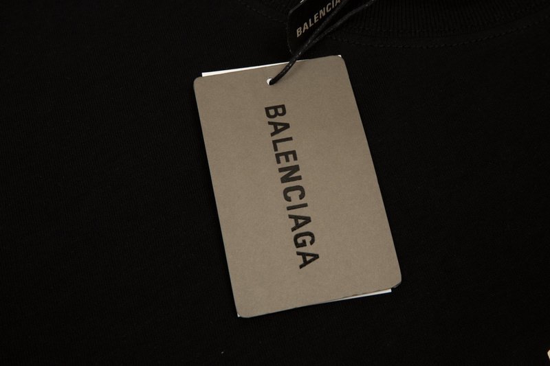 Футболка Balenciaga Bifurcation "Black" фото № 2