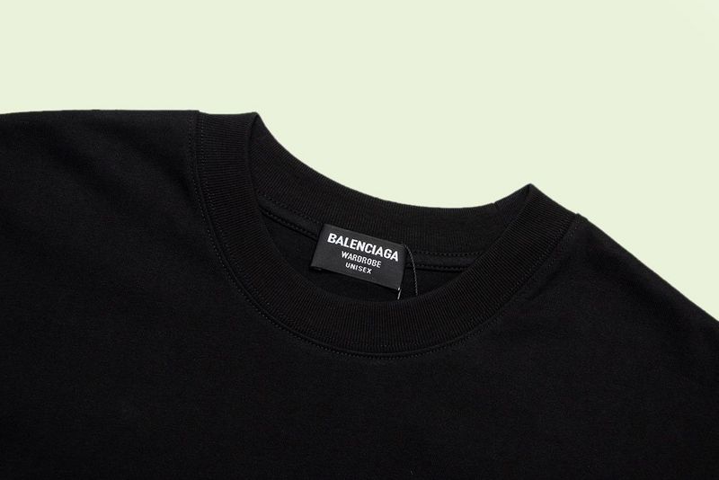 Футболка Balenciaga With Logo BB "Black" фото № 4