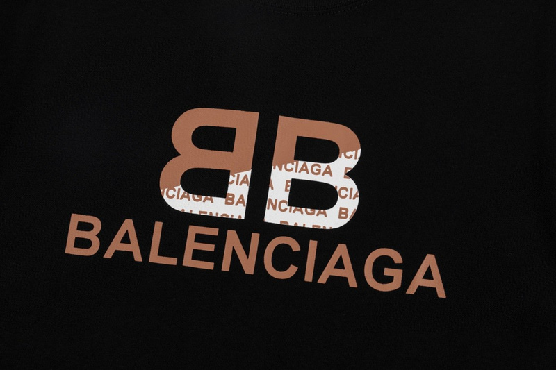 Футболка Balenciaga Logo In The Logo "Black" фото № 2