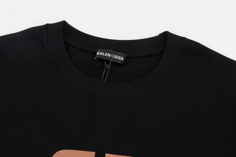 Футболка Balenciaga Logo In The Logo "Black" фото № 7