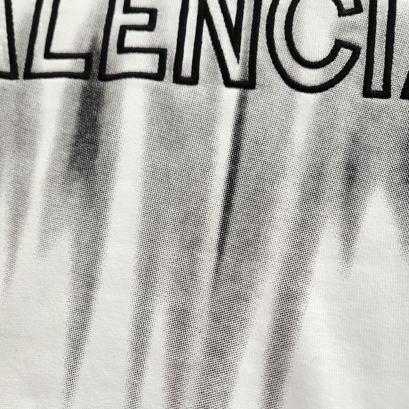 Футболка Balenciaga Logo Shadow "White" фото № 4