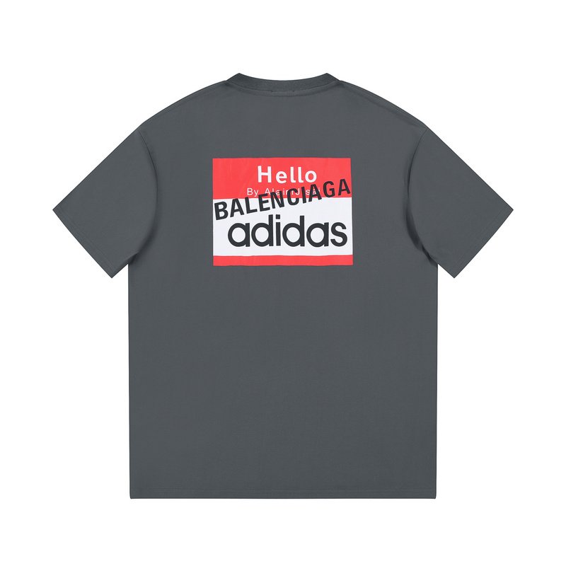 Футболка Balenciaga X Adidas Greeting "Gray" фото № 7
