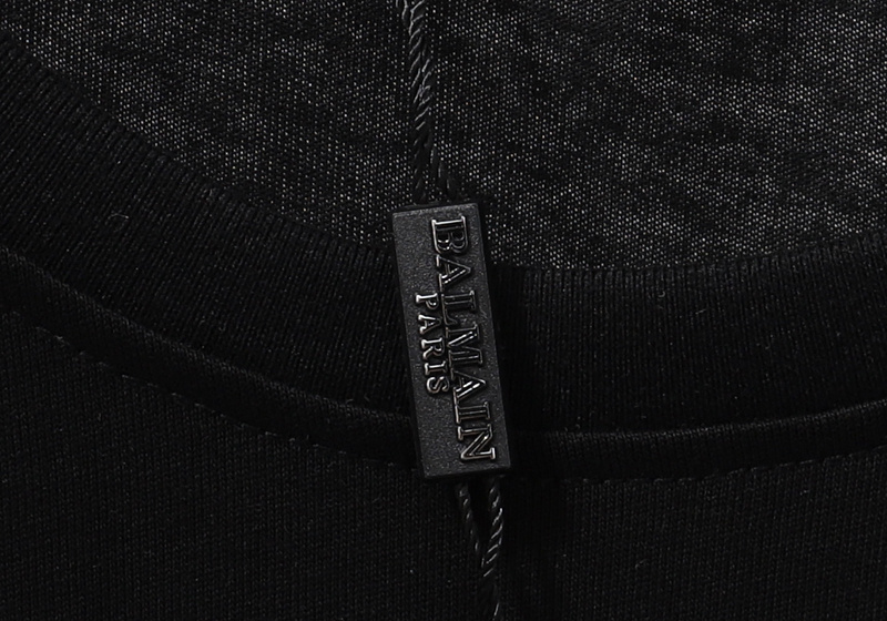 Футболка Balmain Overlap With Paint "Black" фото № 3