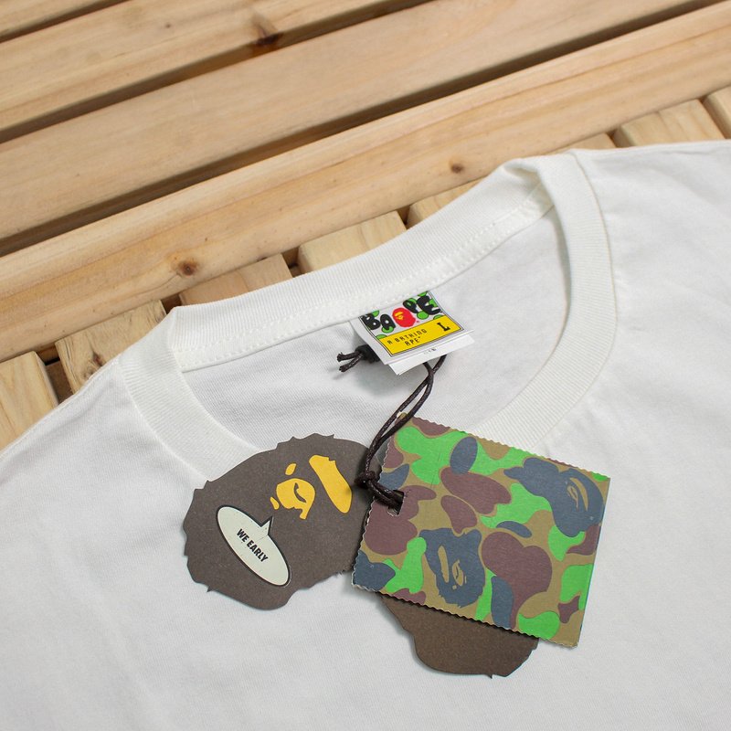 Футболка Bape Rabbit Inside Double Circle "White" фото № 3