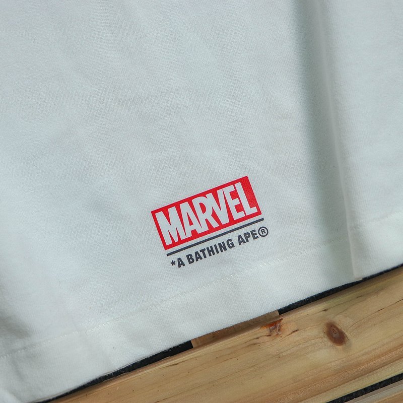 Футболка Bape Iron Man Print "White" фото № 4