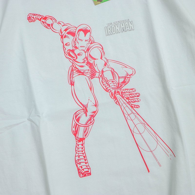 Футболка Bape Iron Man Print "White" фото № 3