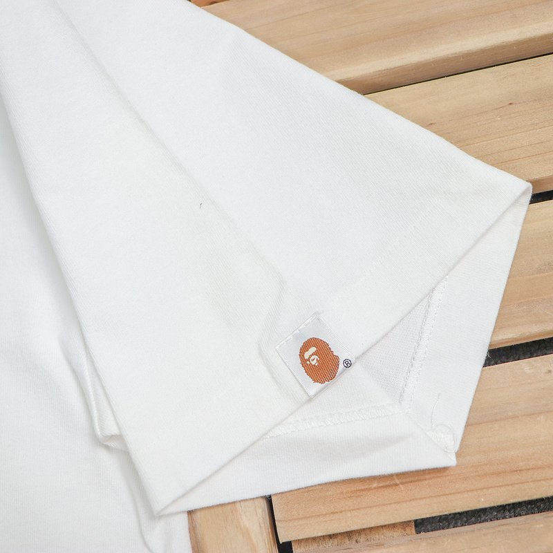 Футболка Bape Big Plaid Logo Front "White" фото № 4