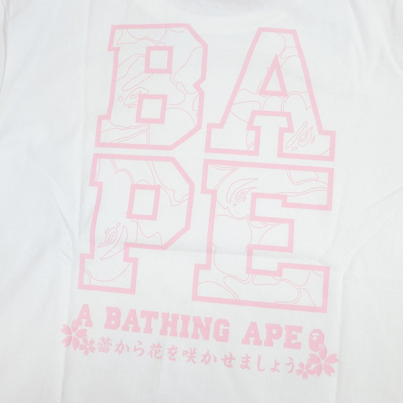 Футболка Bape Ape With Flowers "White" фото № 4