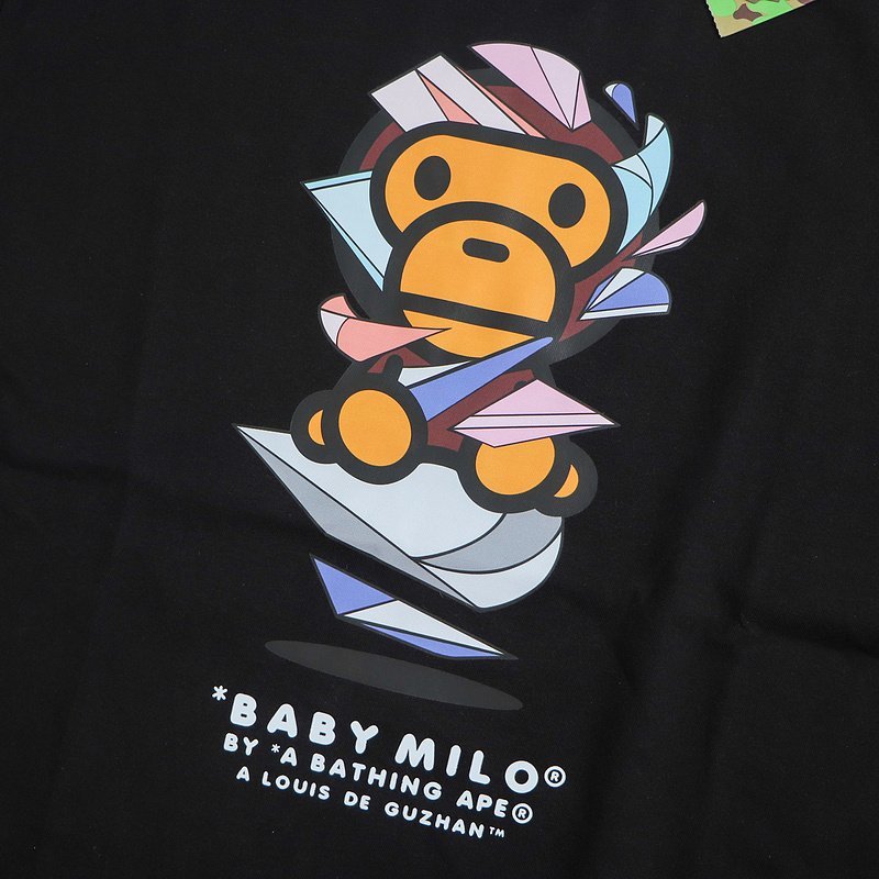 Футболка Bape Ape Baby "Black" фото № 3