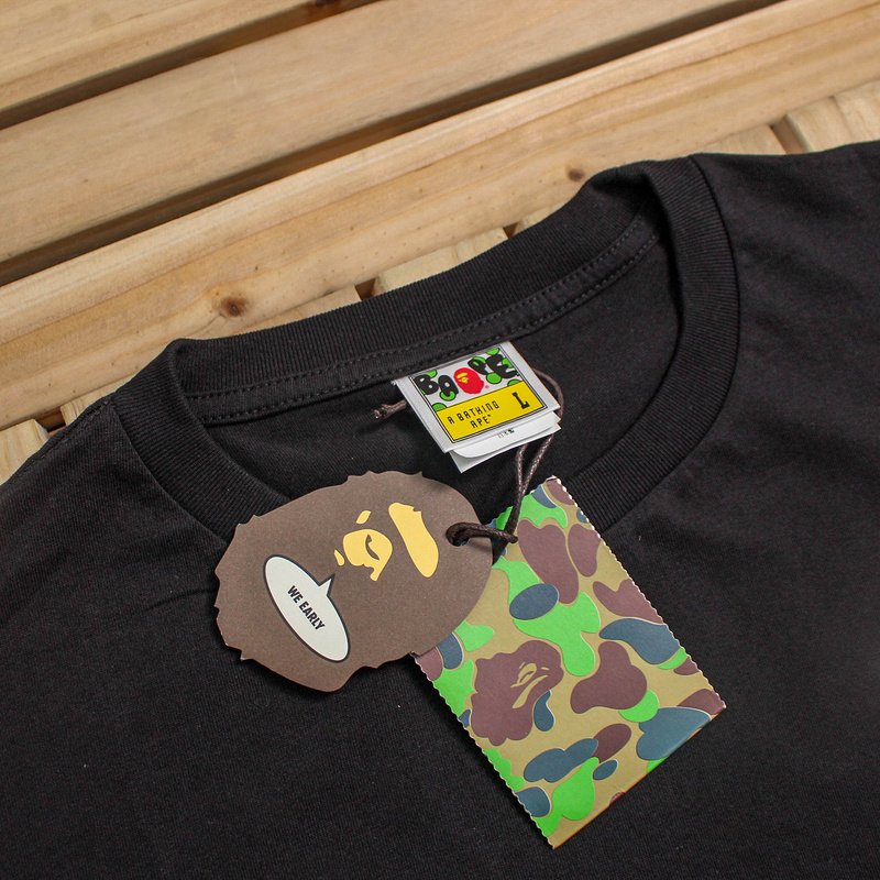 Футболка Bape Beach Print Front "Black" фото № 3