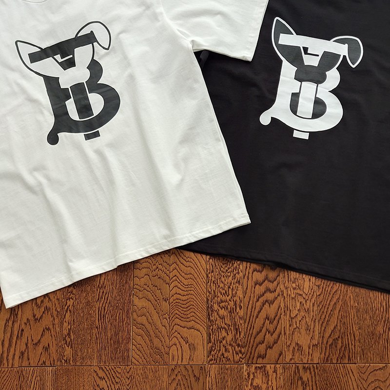 Футболка Burberry With An Animated Logo "Black" фото № 5