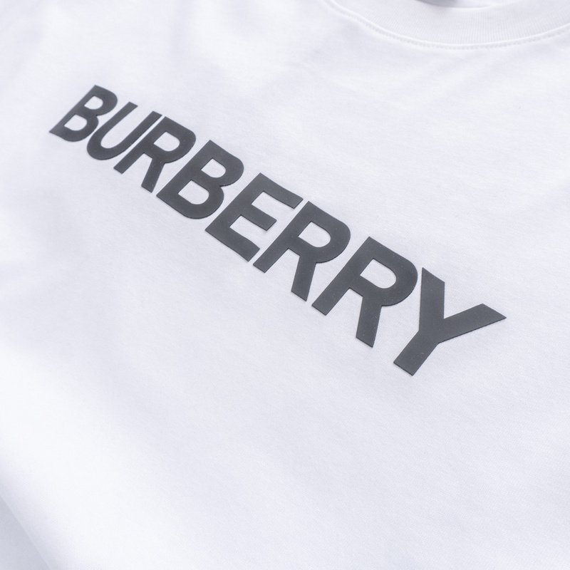 Футболка Burberry Front Logo Inscription "White" фото № 3