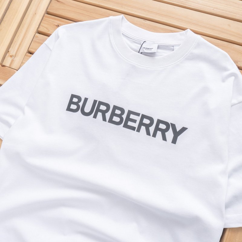 Футболка Burberry Front Logo Inscription "White" фото № 9