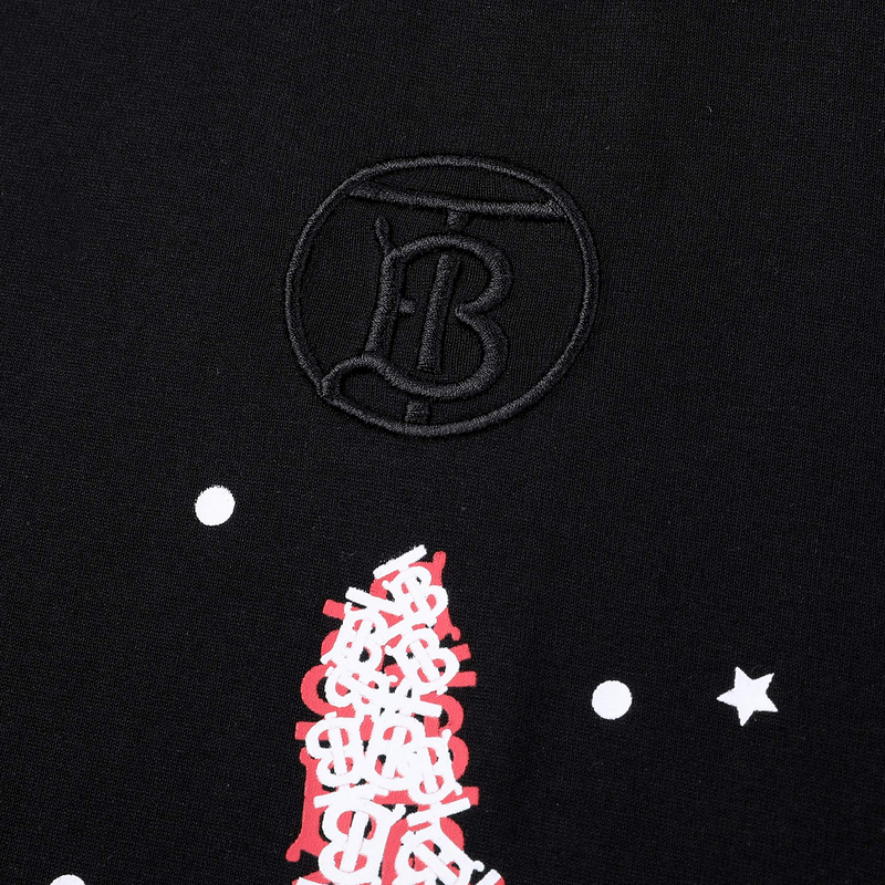 Футболка Burberry Fawn Print "Black" фото № 3