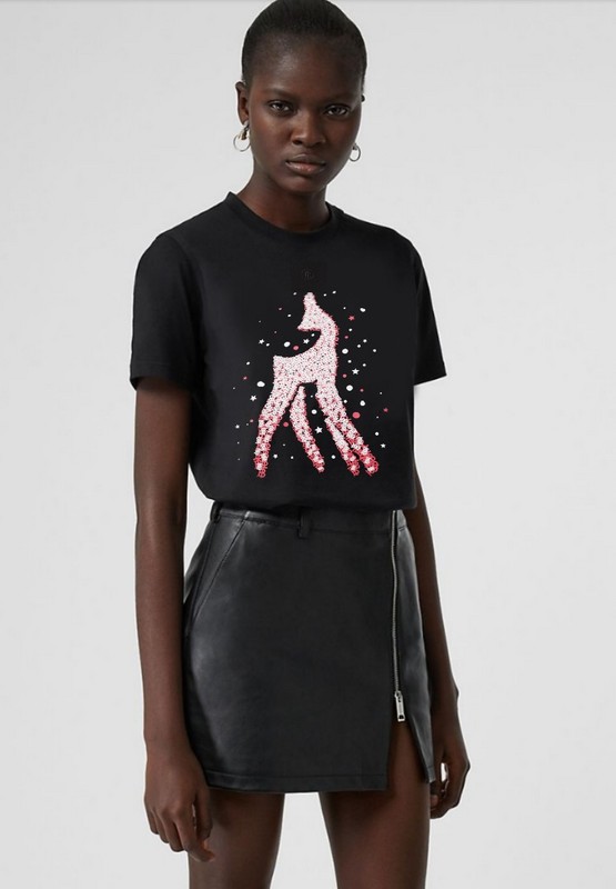 Футболка Burberry Fawn Print "Black" фото № 8