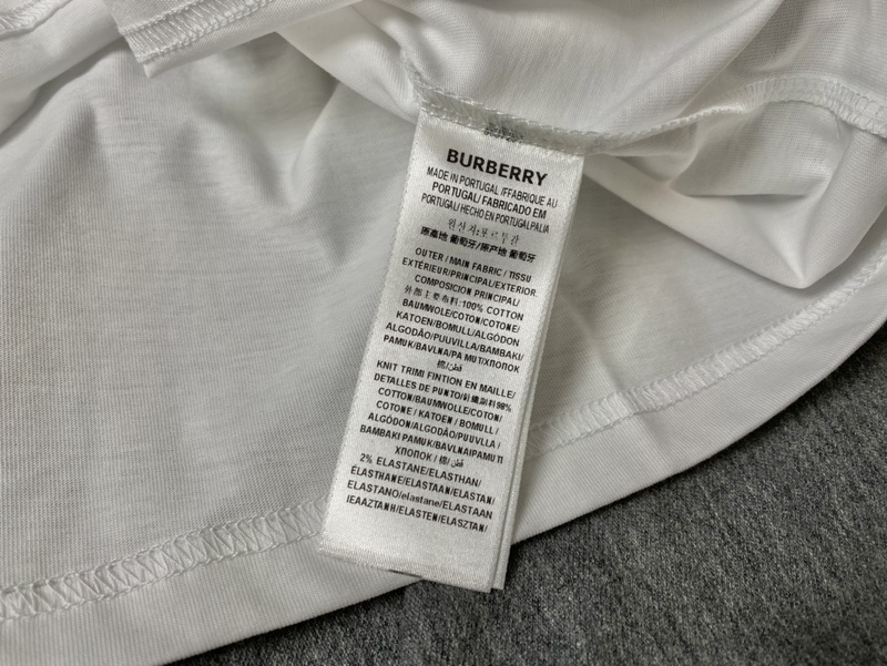 Футболка Burberry Logo With Shadow "White" фото № 4