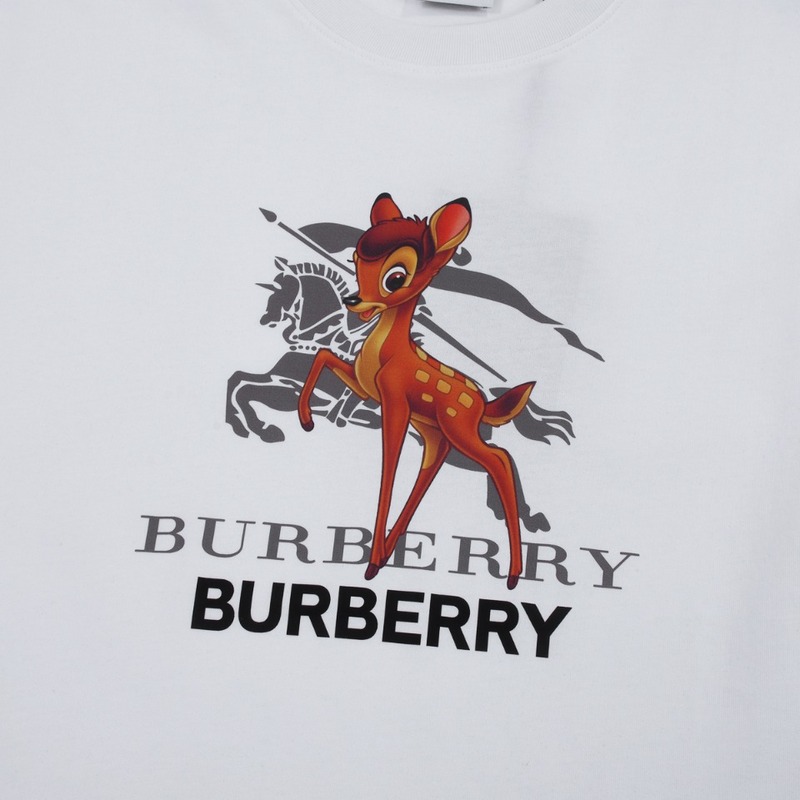 Футболка Burberry Bambi Depicts The Brand Logo "White" фото № 6