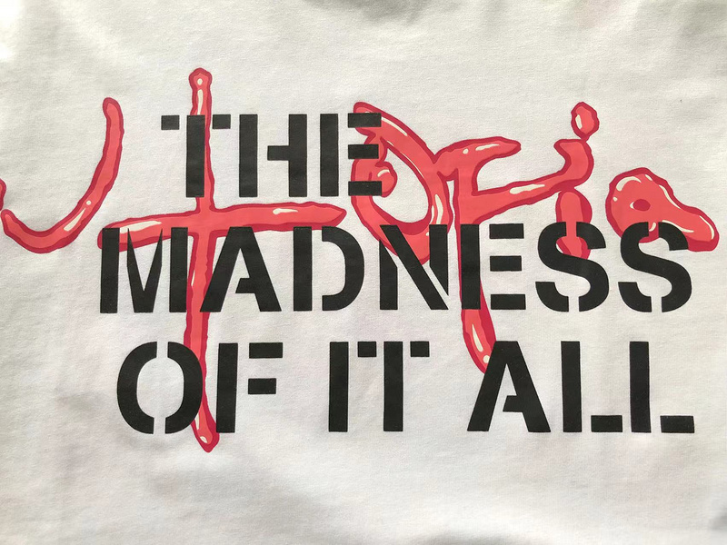 Футболка Cactus Jack Merch Flaming Dragon "White" фото № 4