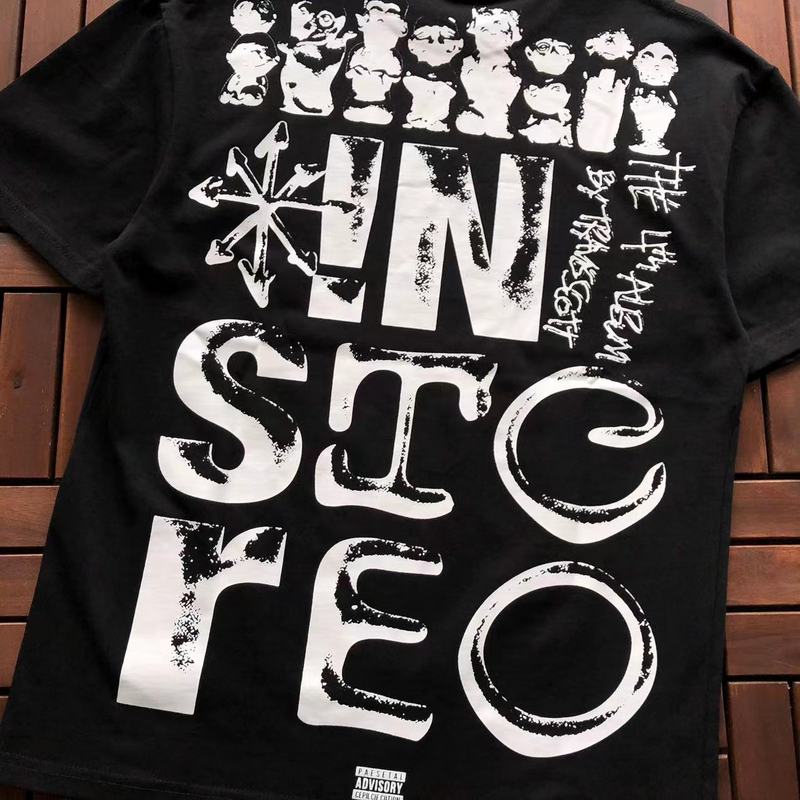 Футболка Cactus Jack Merch Man With Dreadlocks Print "Black" фото № 4