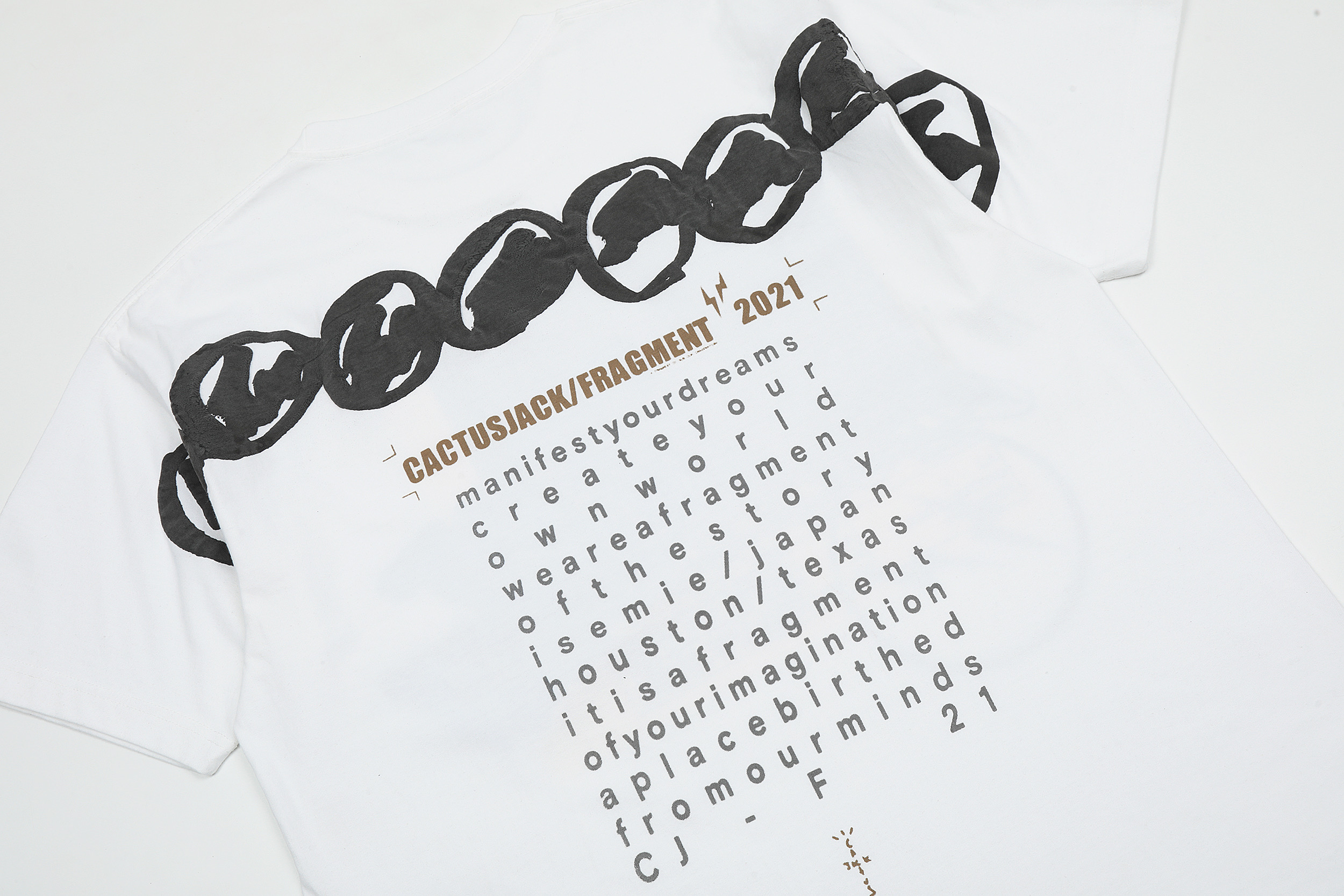 Футболка Cactus Jack Merch Fragment Of the Story "White" фото № 6