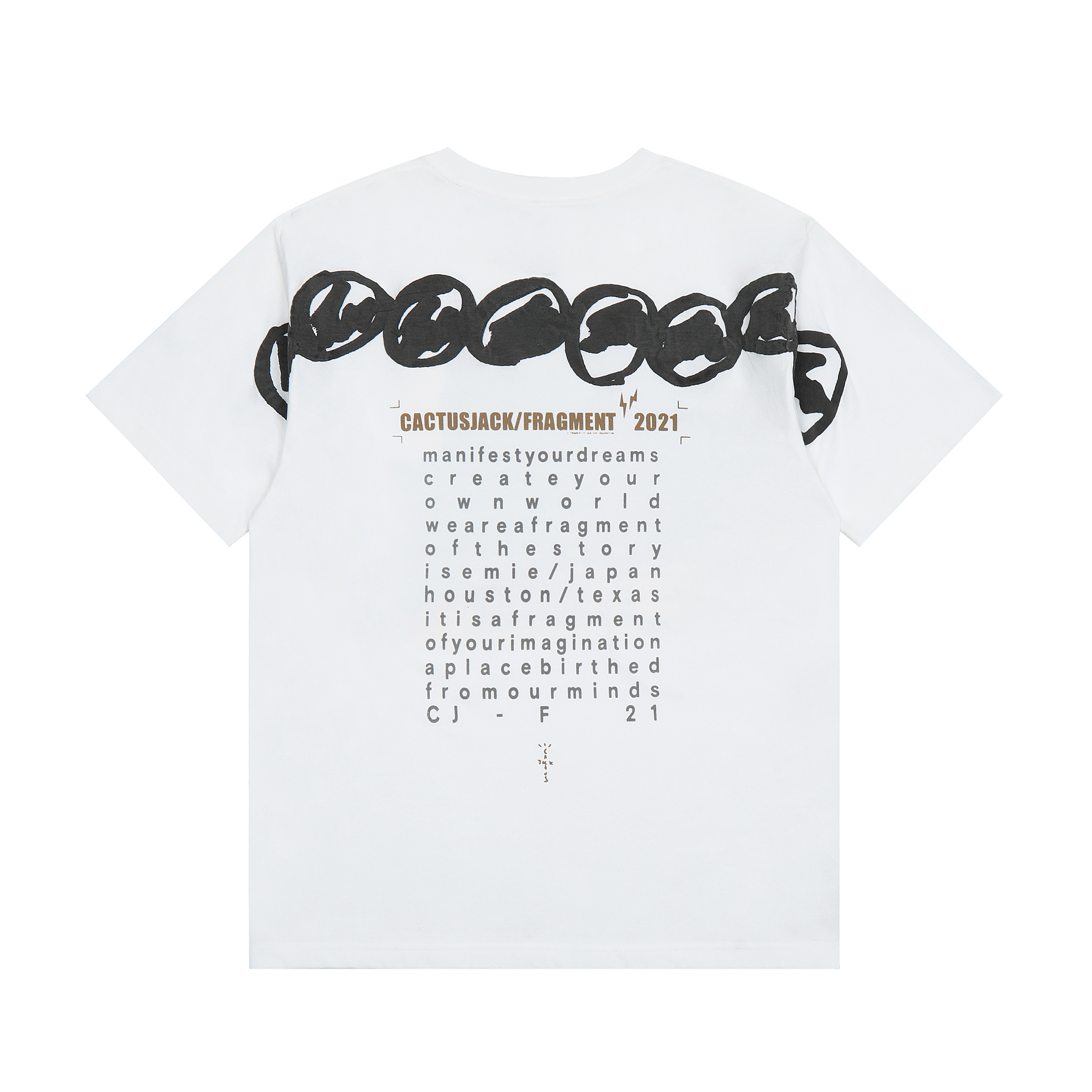 Футболка Cactus Jack Merch Fragment Of the Story "White" фото № 2