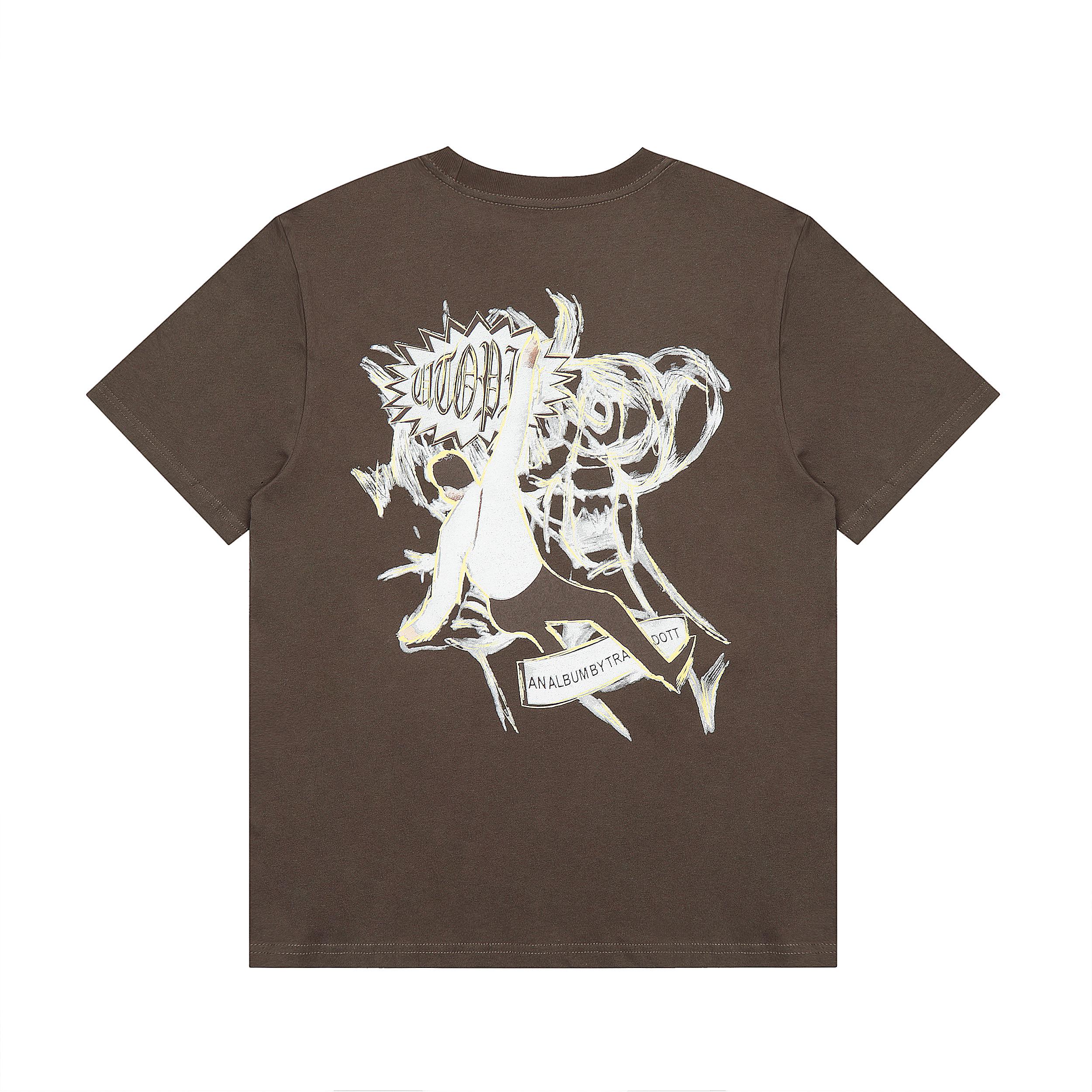 Футболка Cactus Jack Merch Utopia An Album by Travis Scott "Brown" фото № 2